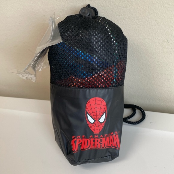 Disney Marvel Spider-Man Boys Youth M/L PVC Raincoat | Marvel Hooded Jacket - Picture 1 of 5